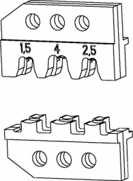 539654-2, Tools and Accessories Crimper Die Set, TE Connectivity