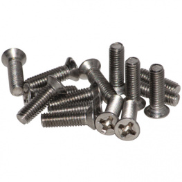 1550MS100 [100 шт], Replacement Screws for 1550 Series, Aluminium, Hammond