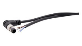 RND 205-01168, M8 Right Angle Plug Cable Connector, 5m, 4 Poles, A-Coded, Solder, RND Connect