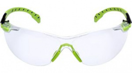 S1201SGAF, Solus Safety Glasses Anti-Fog Black / Green/Clear 99.9 %, 3M