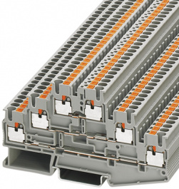 3210499, PT 2,5-3L multi-level terminal block grey 0.14...2.5 mm2, Phoenix Contact