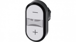3SU1001-3AB66-0AL0, SIRIUS ACT Twin Push-Button front element Plastic, white/white, Siemens