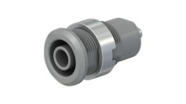 49.7049-28, Гнездо; "банан" 4мм; 24А; 1кВ; Отв: O12,2мм; серый; никелированные, Staubli (former Multi-Contact )