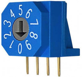 RND 210-00125, PCB coding switch BCD 4+1, RND Components