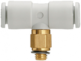 KQ2T04-M5A, Threaded T-joint M5-4.0 mm, SMC PNEUMATICS