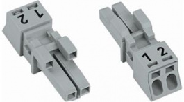 890-242, Lighting terminal 2p, 0.25...1.5 mm2 Black, Wago