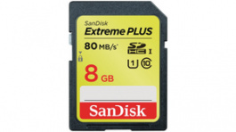 SDSDXS-008G-X46, Extreme Plus SDHC card 8 GB, Sandisk
