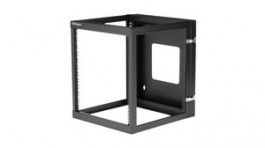 RK1219WALLOH, 19" Hinged Open Frame Wall Mount Server Rack, 22" Deep 600x502x556mm Steel 12U Black, StarTech.com