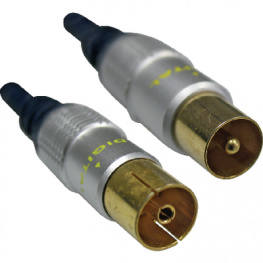 BB-ANT-075, Antenna cable IEC-Plug IEC-Socket 0.75 m, Maxxtro