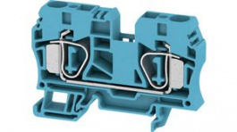 1746760000, feed thru terminal, tension clamp, 2 poles, 57a, 10mm2, Weidmuller