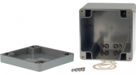 RND 455-00145, Plastic enclosure 100 x 100 x 90 mm dark grey ABS IP 65, RND Components
