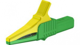 66.9755-20, Safety Crocodile Clip Green / Yellow 32A 1kV, Staubli (former Multi-Contact )