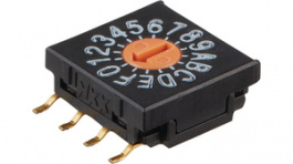 FR02FR16P-S, Кодирующий переключатель; HEX/BCD; Пол: 16; SMT; 10x10x4мм, NKK Switches (NIKKAI, Nihon)