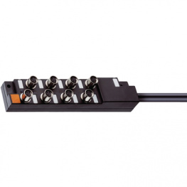 ASBM 8/LED 3-345/5 M, Actuator-sensor distributor M8 ASBM 8/LED 3-345/5 M, Lumberg Automation (Belden brand)