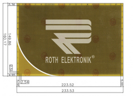 RE240-LF, Prototyping board FR4 epoxy resin, Roth Elektronik