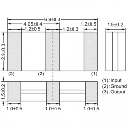 SFECV10M7JA00-R0, Resonator 3 contacts 10.7 MHz, Murata