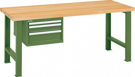 59.007.020, Workbench 2000 x 750 mm grey, RAL 7035, Lista