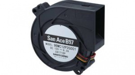 9BMC12P2G001, Blower DC 33xx 12 V 1.85 m\x1a/min, Sanyo Denki