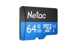 NT02P500STN-064G-S, Memory Card 64GB, microSDXC, 80MB/s, 20MB/s, Netac