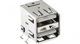 2410 03, USB 2.0 A connector, Socket, angled, Lumberg Connect