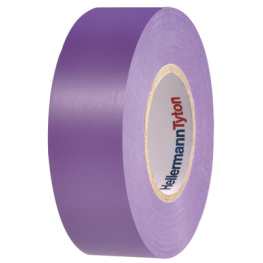 HTAPE-FLEX15VT-19X25, Изоляционные ленты ПВХ фиолетовый 19 mmx25 m, HellermannTyton