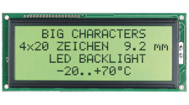 EA W162-N3LED, Dot matrix LCD display 5.55 mm 2 x 16, Electronic Assembly