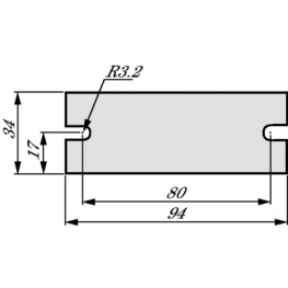 KU-ALF5-0H-KS-34X94MM-L, Heat conducting film SEMITRANS2, Kunze Folien