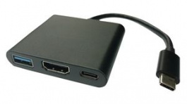 12.99.1131, Video Adapter, USB C Plug - HDMI Socket/USB A Socket/USB C Socket, 100m, Value