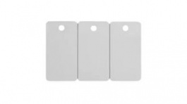 104523-020, Plastic Card, 500 Cards, PVC, White, Zebra