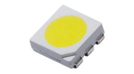 RND 135-00243, SMD LED White 3000K 6300mcd PLCC-6, RND Components