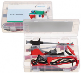KIT 7341 / AUTOMOTIVE II, Safety Test Lead Set diam. 4 mm, Schutzinger
