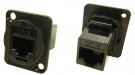 CP30220, RJ45 Panel Mount Adapter, XLR Housing, Shielded, CAT5e 8P8C, Cliff