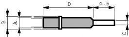 SPR-1W, Mounting sleeve 17.53 mm, Everett Charles Technologies