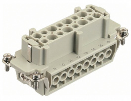 09330162701, Socket insert Han E 16-pin, Han E, 16, Harting