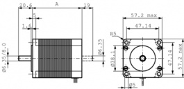 EK MP057NB002, Hybrid stepper motor, MAE