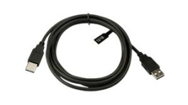V7USB2AA-02M-1E, USB Cable USB-A Plug - USB-A Plug 2m USB 2.0 Black, V7
