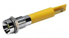 19500432, LED Indicator, Yellow, 7mcd, 230V, 8mm, IP67, CML INNOVATIVE TECHNOLOGIES