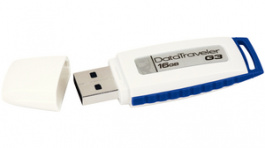 DTIG3/16GB, USB StickDataTraveler G3 16 GB blue/white, Kingston