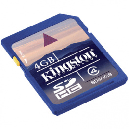 SD4/4GB, SDHC card 4 GB, Kingston