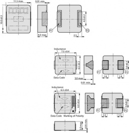 ETQP3M1R0YFN, Дроссель: проволочный; SMD; 1мкГн; 20А; 7,9мОм; ±20%; 6,5x6x3мм, Panasonic