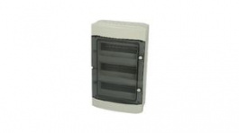 7350006, Enclosure 319x144x535mm Light Grey / Transparent Polycarbonate IP65, Fibox