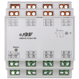 HMW-IO-12-SW7-DR, RS485 I/O module 12CH in, 7CH actuator 36 x 87 x 72 mm, eQ-3