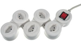 20 52 05 13, Outlet Strip 5 Type J (T13) White Type J (T12), Steffen