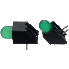 550-2207F, PCB LED 5 mm round green, Dialight
