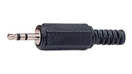 RND 205-01348, Stereo Jack Connector, Plug, 2.5 mm, 3 Poles, Black, RND Connect
