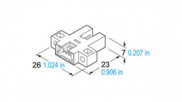 PM-K64, U-shaped photoelectric sensor 0. . .5 mm, Panasonic