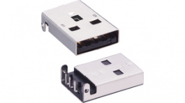 2410 08, USB 2.0 A connector, Plug, angled, Lumberg Connect