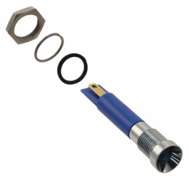 Q8R1CXXB12E, LED Indicator blue 12 VDC, APEM