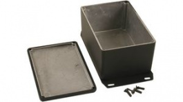 1590WTFBK, Watertight Diecast Enclosure With Flanged Base, Aluminium, 80 x 121 x 59 mm, Bla, Hammond