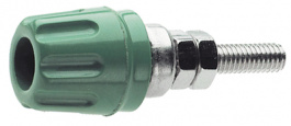 PK 10 A YELLOW/GREEN, Binding post diam. 4 mm yellow/green, SKS Kontakttechnik